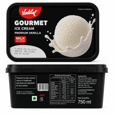 VADILAL GOURMET ICE CREAM - 750ml